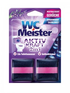 Kostka barwiąca do spłuczki WC Meister – zapach lawendy
