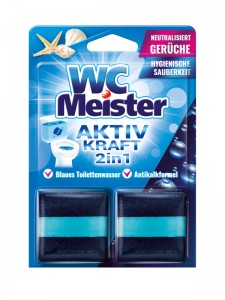 Kostka barwiąca do spłuczki WC Meister – zapach morski