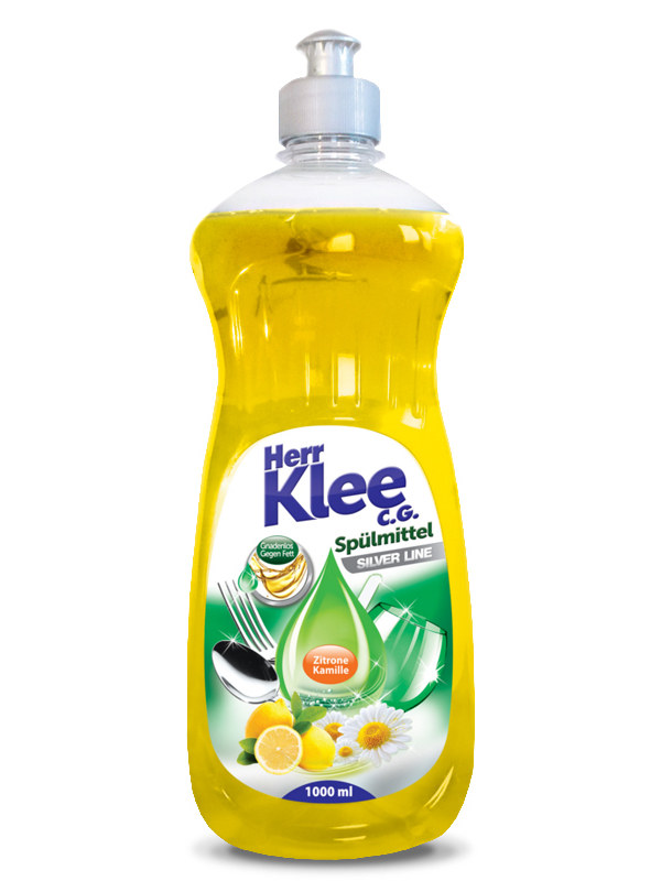Spülmittel Herr Klee Silver Line Zitrone und Kamille