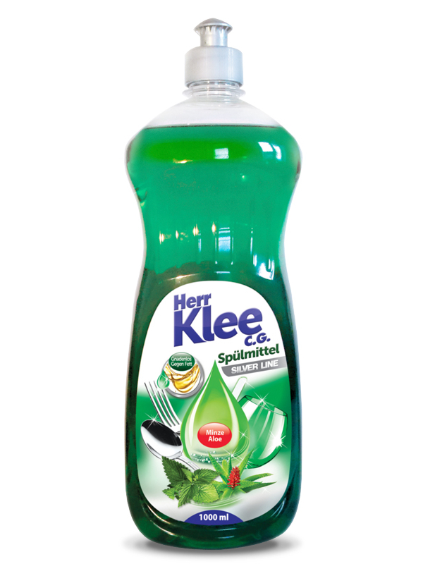 Dishwashing liquid Herr Klee Silver Line Mint and Aloe Vera