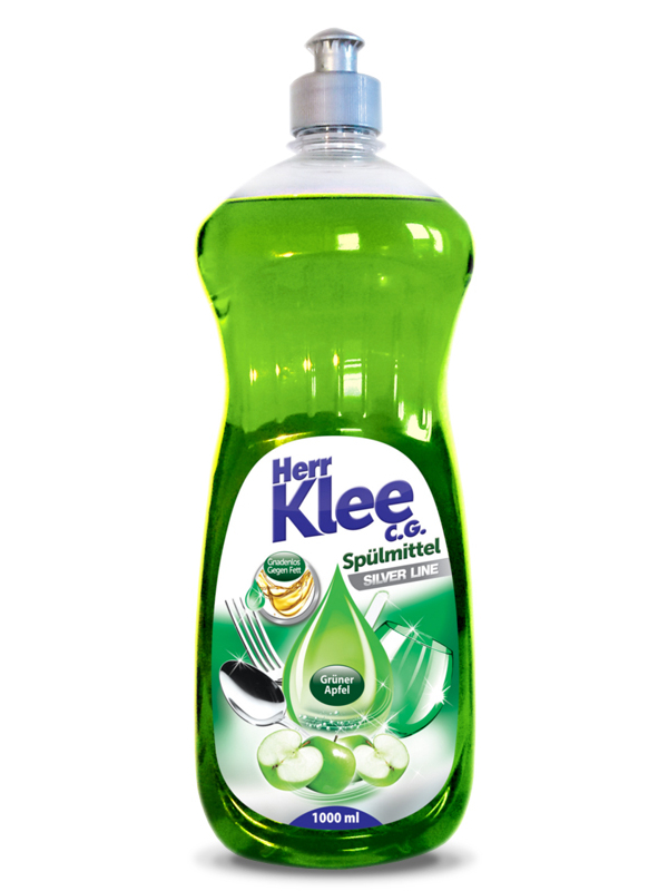 Dishwashing liquid Herr Klee Silver Line Green Apple